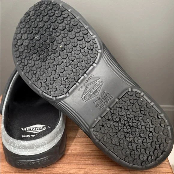 Merrell Women's Encore Service Pro Size 11 Charcoal Oil and Slip Resistant Shoe - Picture 4 of 13